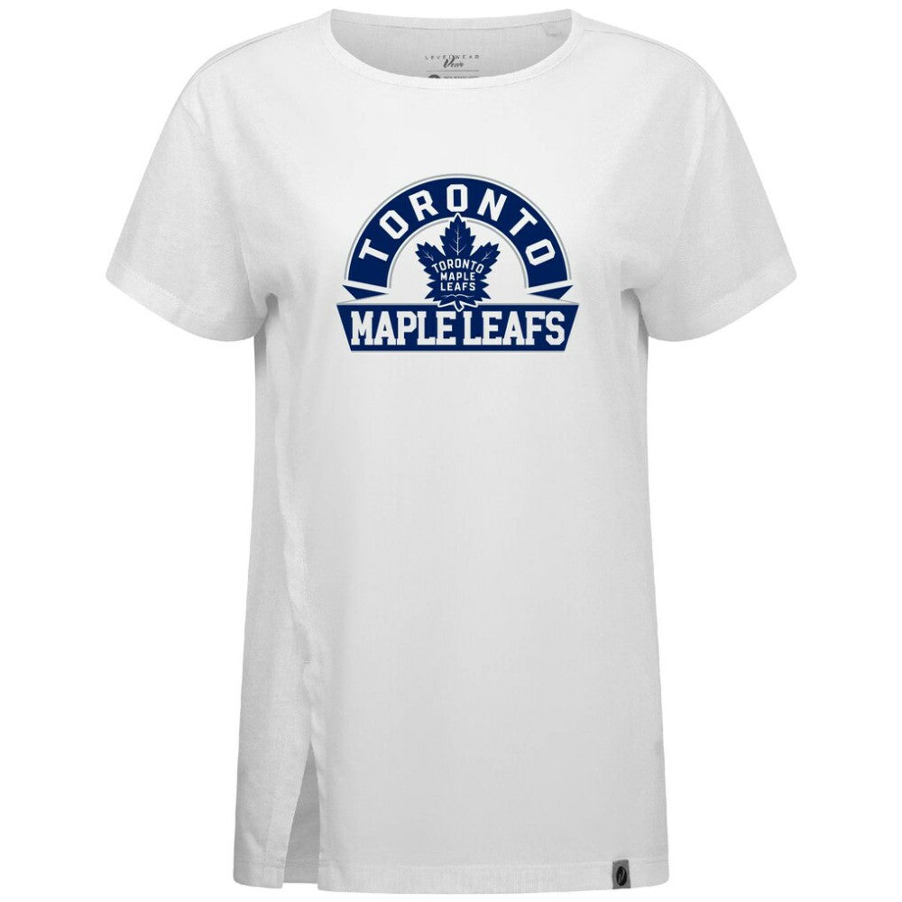 Toronto Maple Leafs Levelwear Women's Influx Banner Arch T-Shirt White