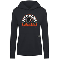 Philadelphia Flyers Levelwear Women's Relay Banner Arch Pullover Hoodie Black