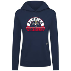 Florida Panthers Levelwear Women's Relay Banner Arch Pullover Hoodie Navy