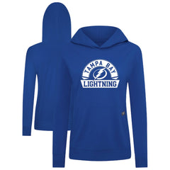 Tampa Bay Lightning Levelwear Women's Relay Banner Arch Pullover Hoodie Royal