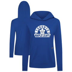 Toronto Maple Leafs Levelwear Women's Relay Banner Arch Pullover Hoodie Royal