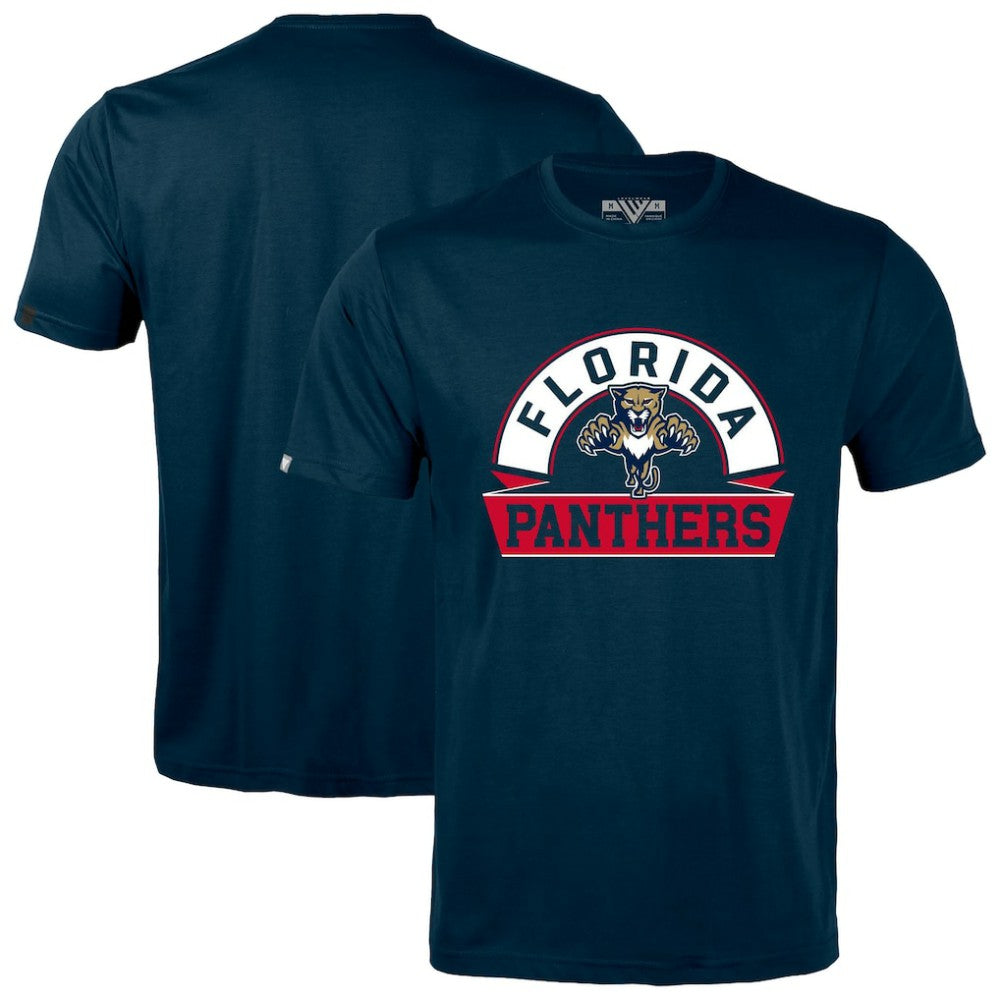 Florida Panthers Levelwear Richmond Banner Arch T-Shirt Navy