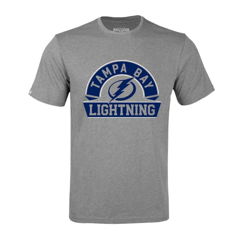 Tampa Bay Lightning Levelwear Richmond Banner Arch T-Shirt Gray