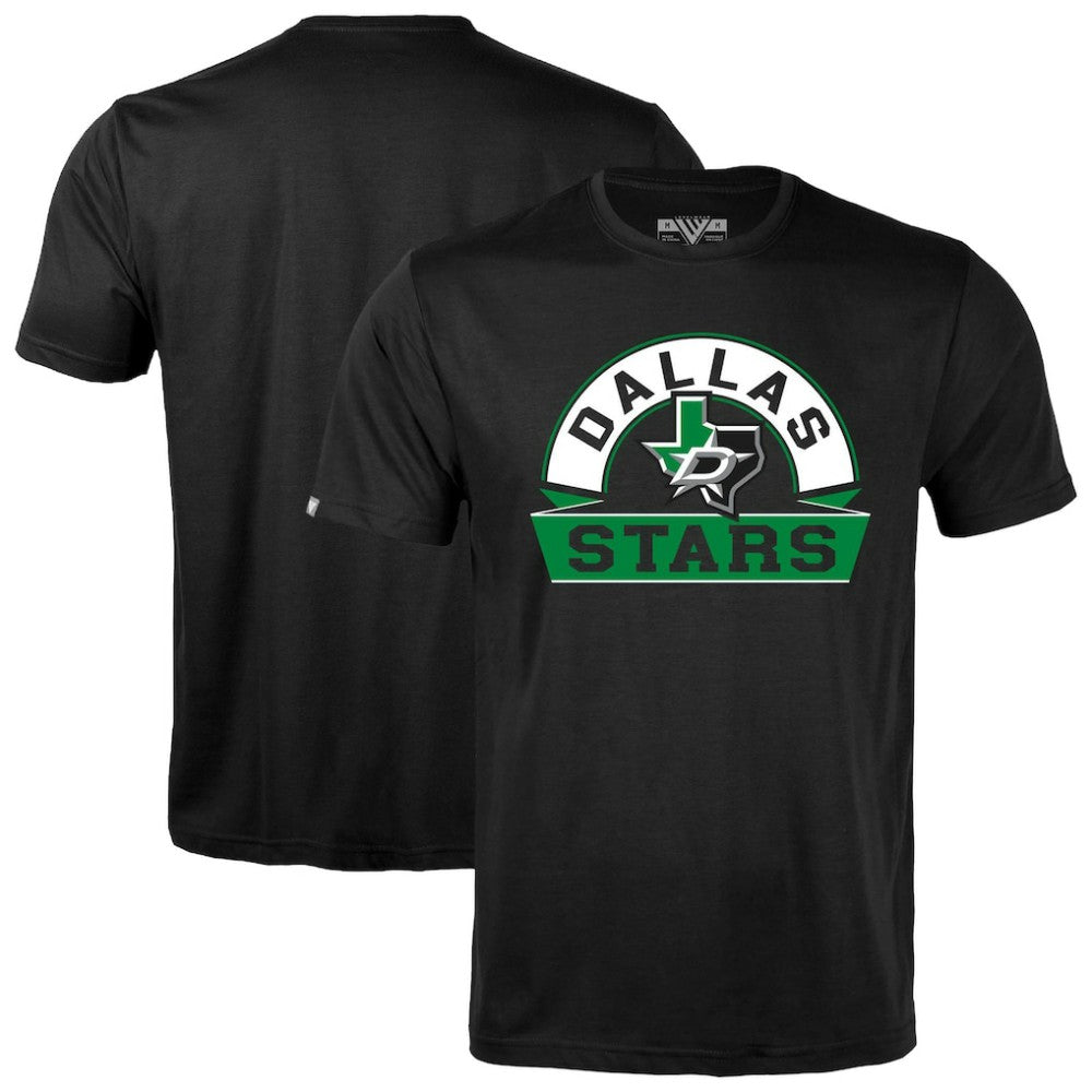 Dallas Stars Levelwear Richmond Banner Arch T-Shirt Black