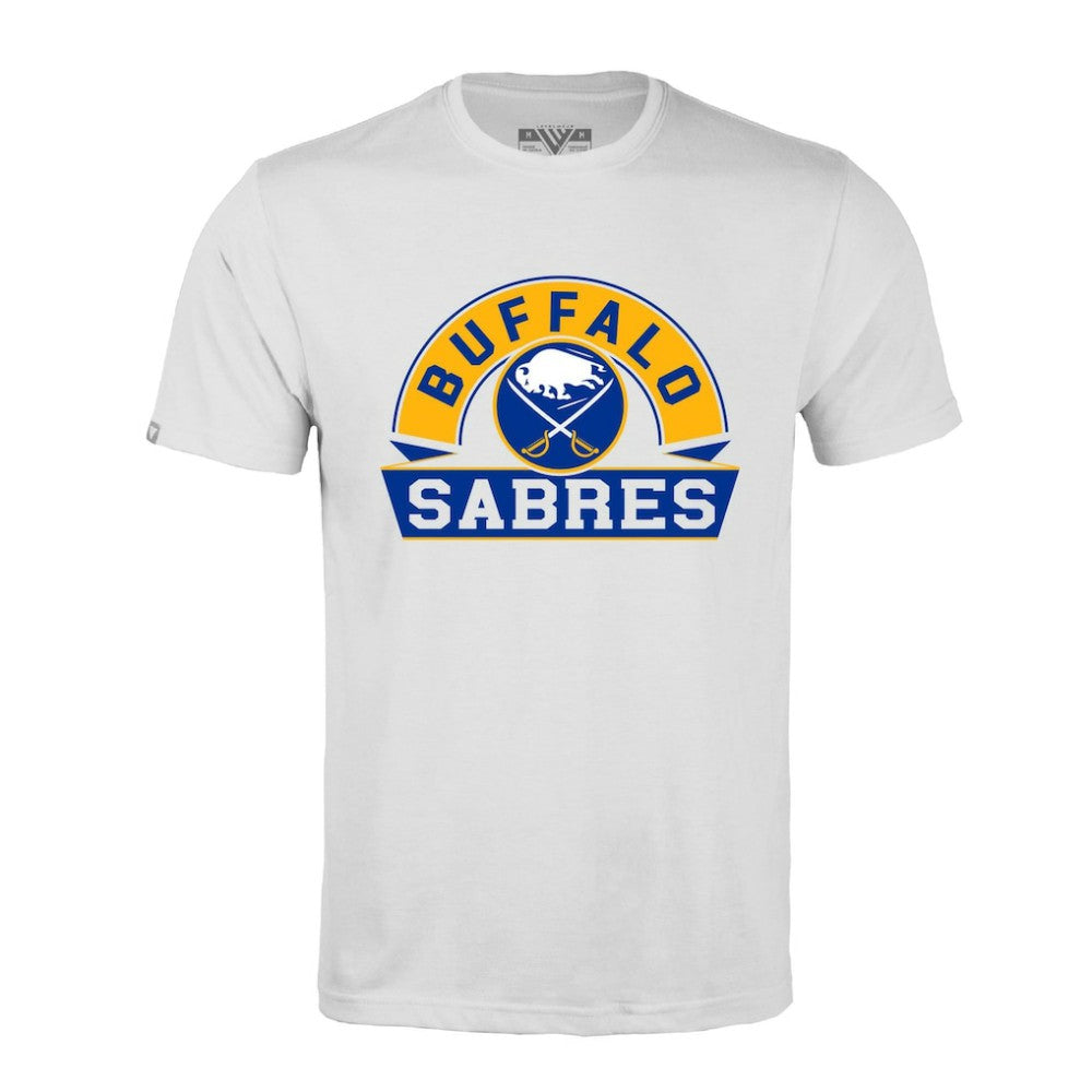 Buffalo Sabres Levelwear Richmond Banner Arch T-Shirt White