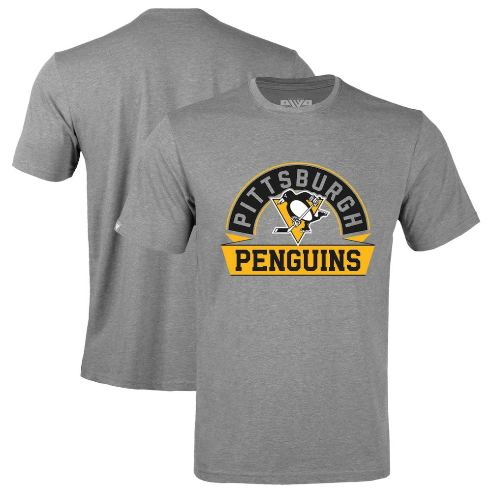Pittsburgh Penguins Levelwear Richmond Banner Arch T-Shirt Gray