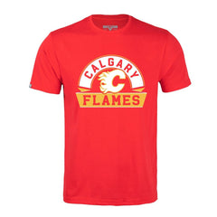 Calgary Flames Levelwear Richmond Banner Arch T-Shirt Red