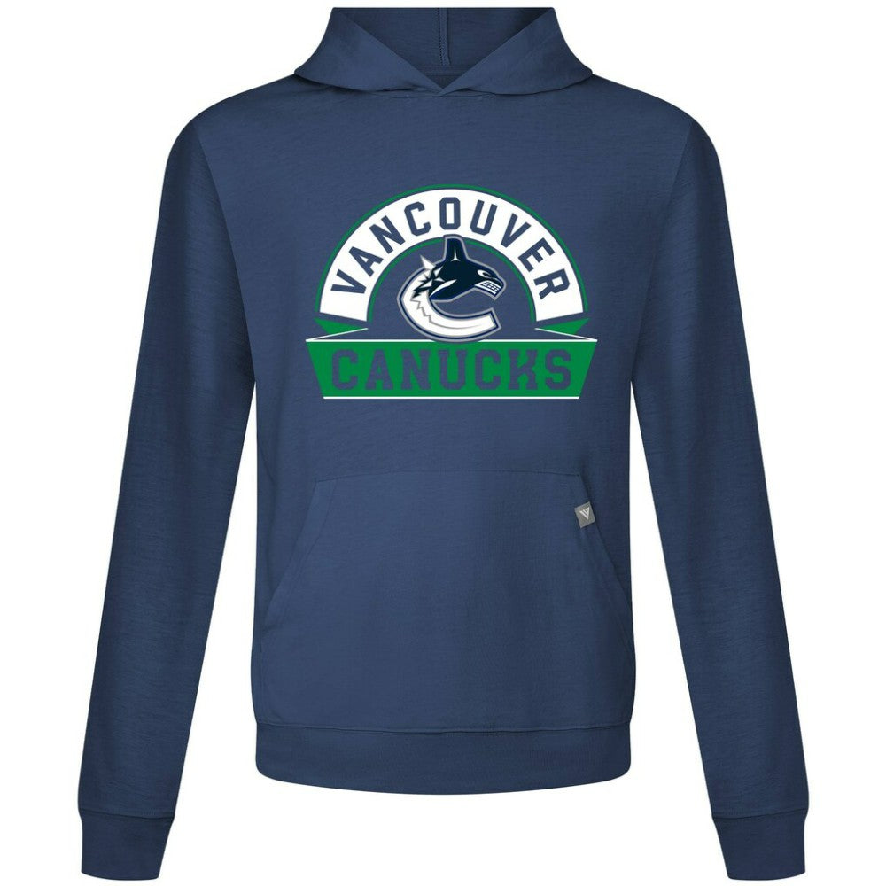Vancouver Canucks Levelwear Relay Banner Arch Pullover Hoodie Navy