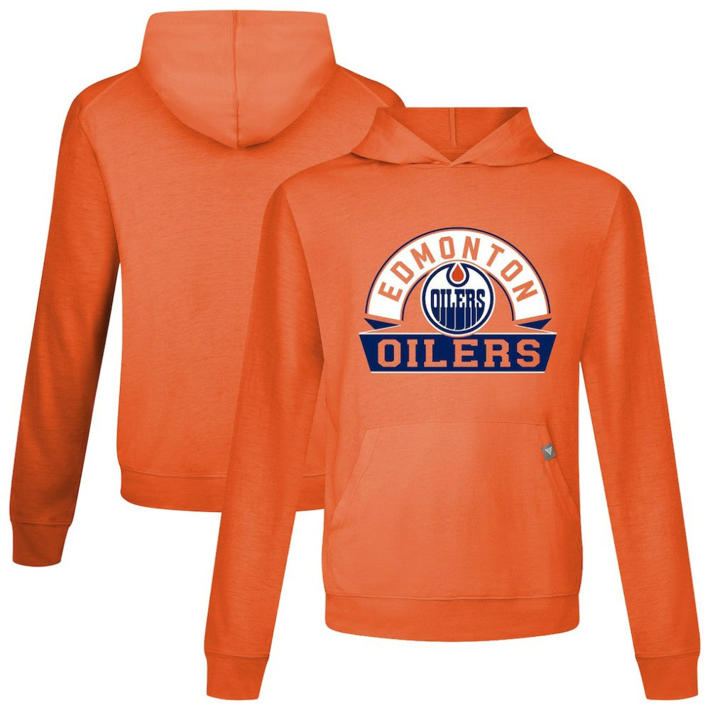 Edmonton Oilers Levelwear Relay Banner Arch Pullover Hoodie Orange
