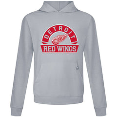 Detroit Red Wings Levelwear Relay Banner Arch Pullover Hoodie Gray