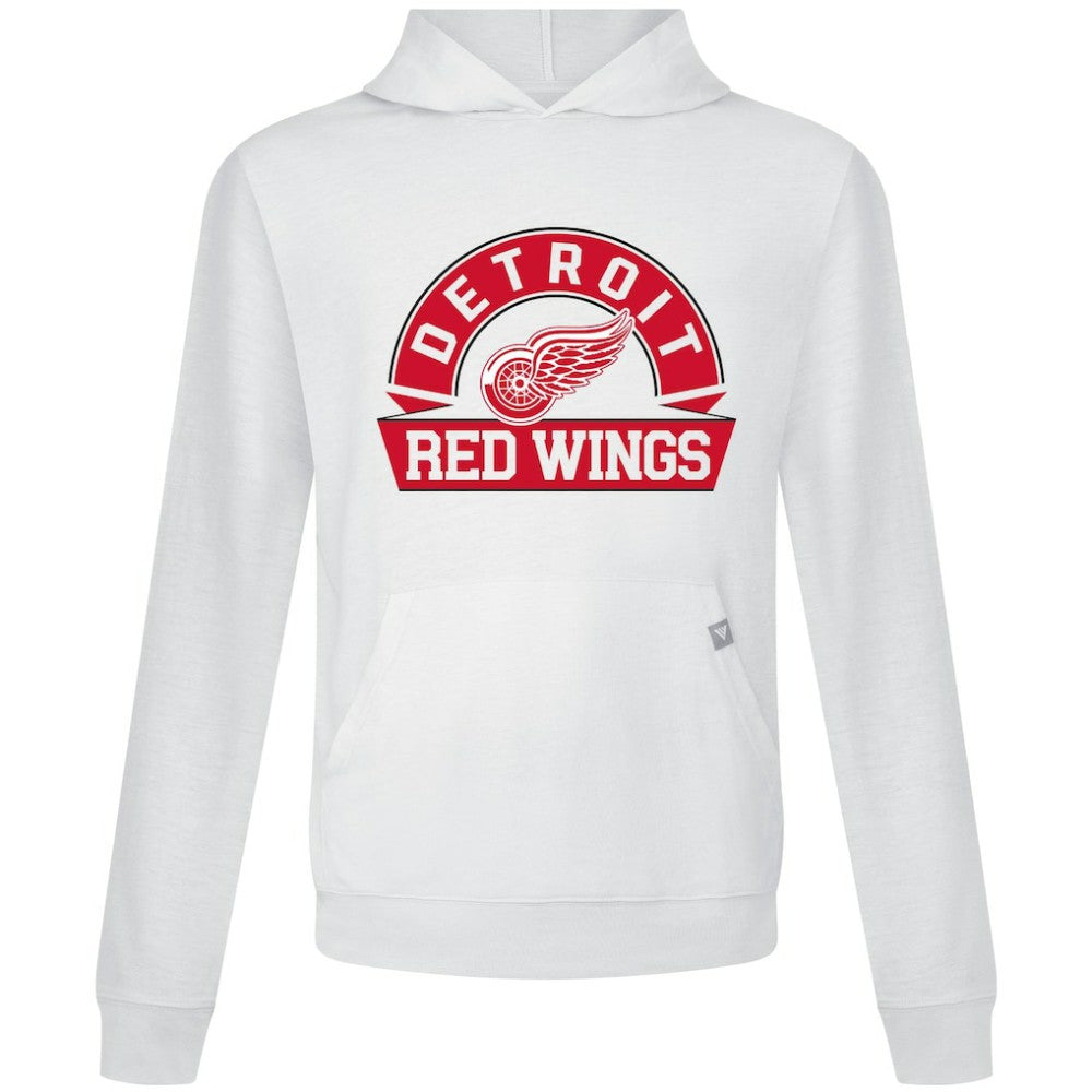 Detroit Red Wings Levelwear Relay Banner Arch Pullover Hoodie White