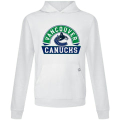 Vancouver Canucks Levelwear Relay Banner Arch Pullover Hoodie White