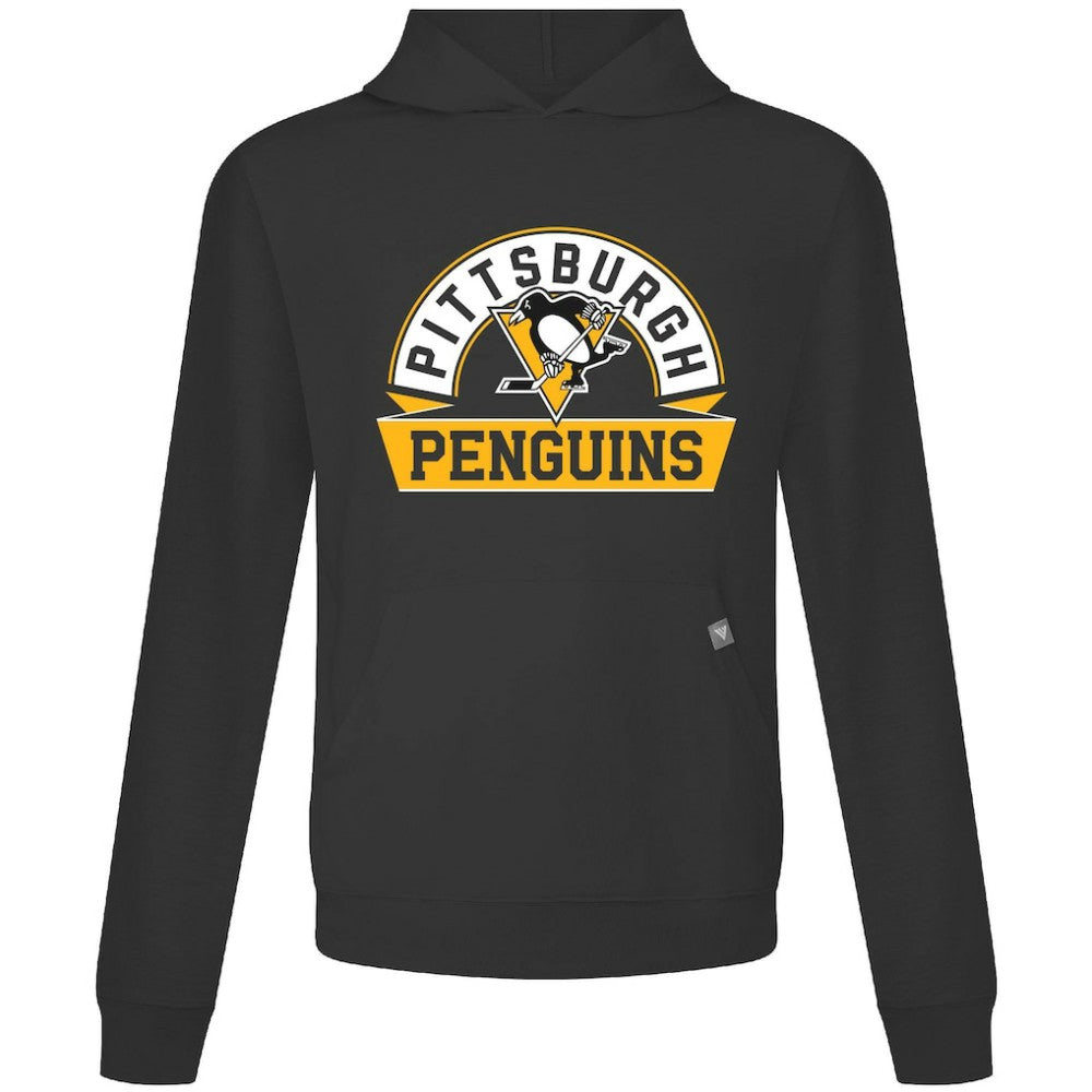 Pittsburgh Penguins Levelwear Relay Banner Arch Pullover Hoodie Black