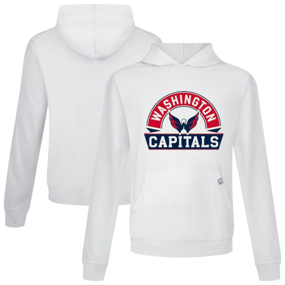 Washington Capitals Levelwear Relay Banner Arch Pullover Hoodie White