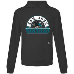 San Jose Sharks Levelwear Relay Banner Arch Pullover Hoodie Black