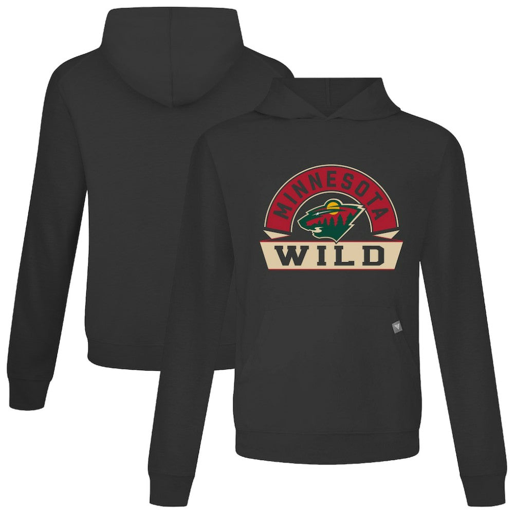 Minnesota Wild Levelwear Relay Banner Arch Pullover Hoodie Black