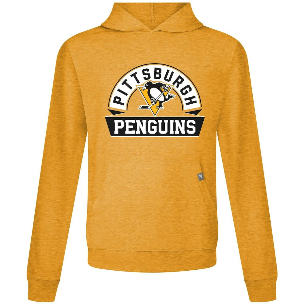 Pittsburgh Penguins Levelwear Relay Banner Arch Pullover Hoodie Gold