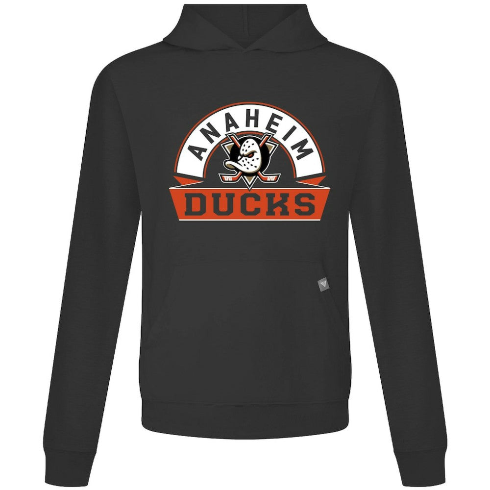 Anaheim Ducks Levelwear Relay Banner Arch Pullover Hoodie Black
