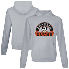 Anaheim Ducks Levelwear Relay Banner Arch Pullover Hoodie Gray