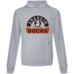 Anaheim Ducks Levelwear Relay Banner Arch Pullover Hoodie Gray