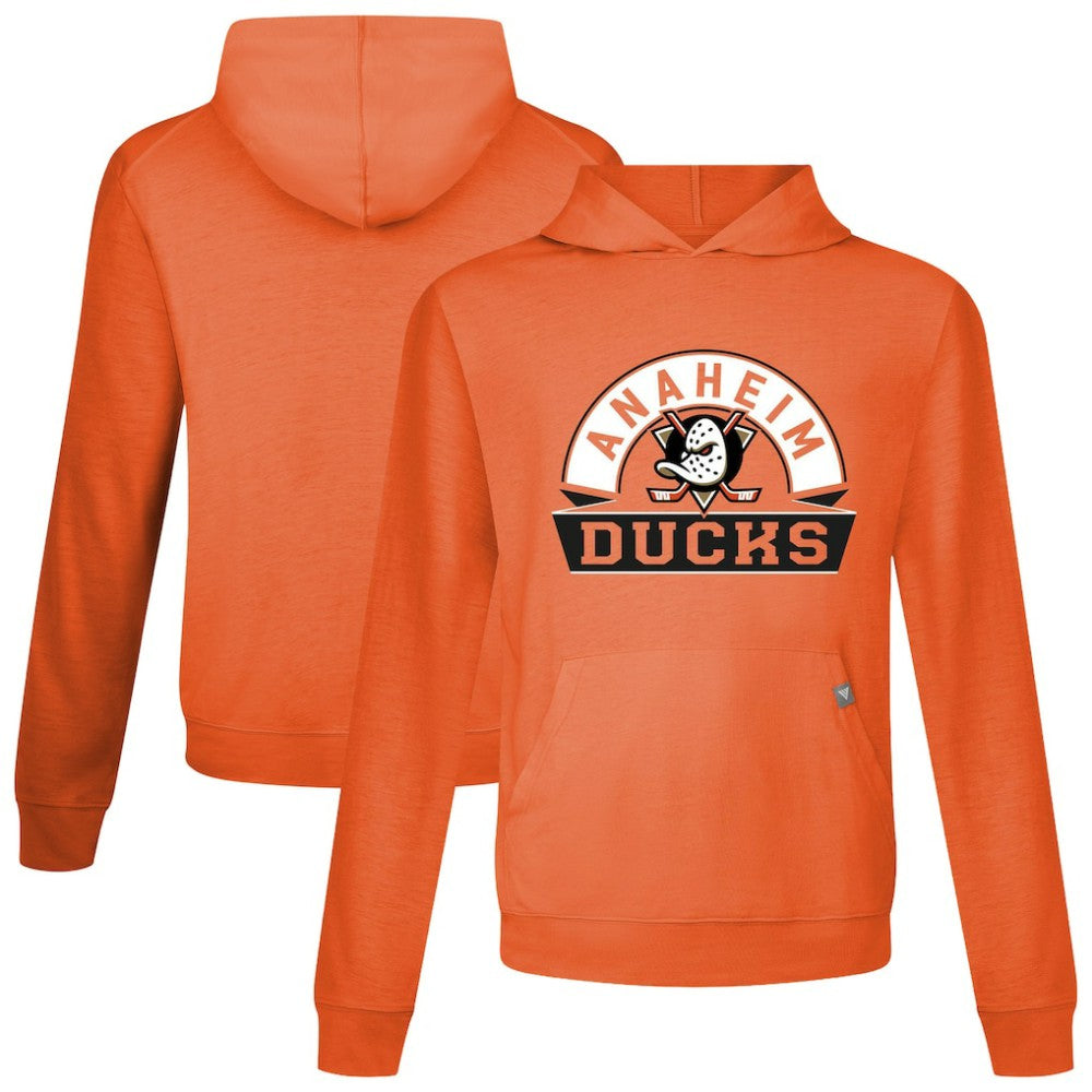 Anaheim Ducks Levelwear Relay Banner Arch Pullover Hoodie Orange