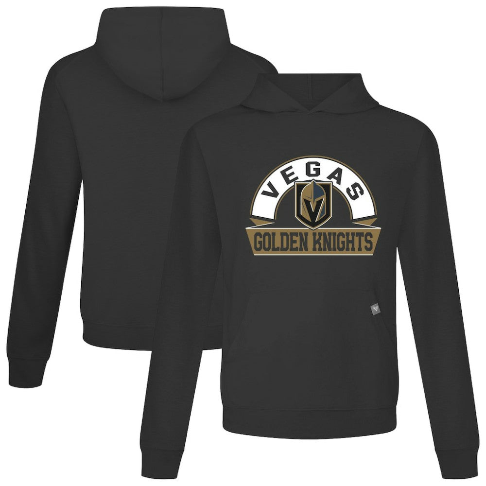 Vegas Golden Knights Levelwear Relay Banner Arch Pullover Hoodie Black
