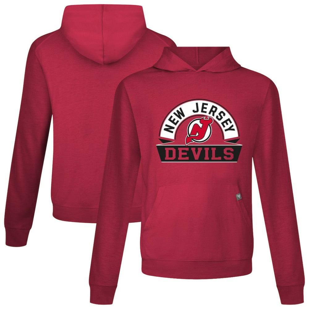 New Jersey Devils Levelwear Relay Banner Arch Pullover Hoodie Red