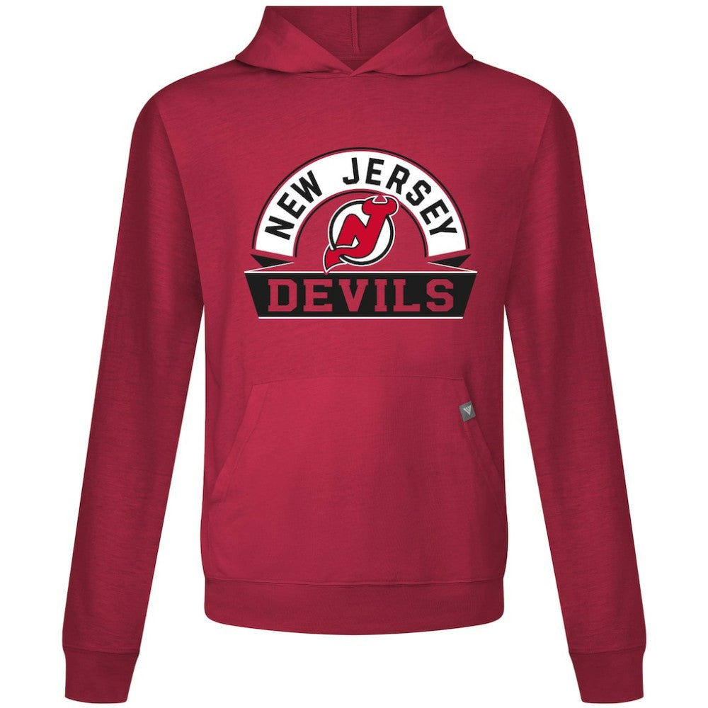 New Jersey Devils Levelwear Relay Banner Arch Pullover Hoodie Red