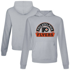 Philadelphia Flyers Levelwear Relay Banner Arch Pullover Hoodie Gray