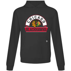 Chicago Blackhawks Levelwear Relay Banner Arch Pullover Hoodie Black