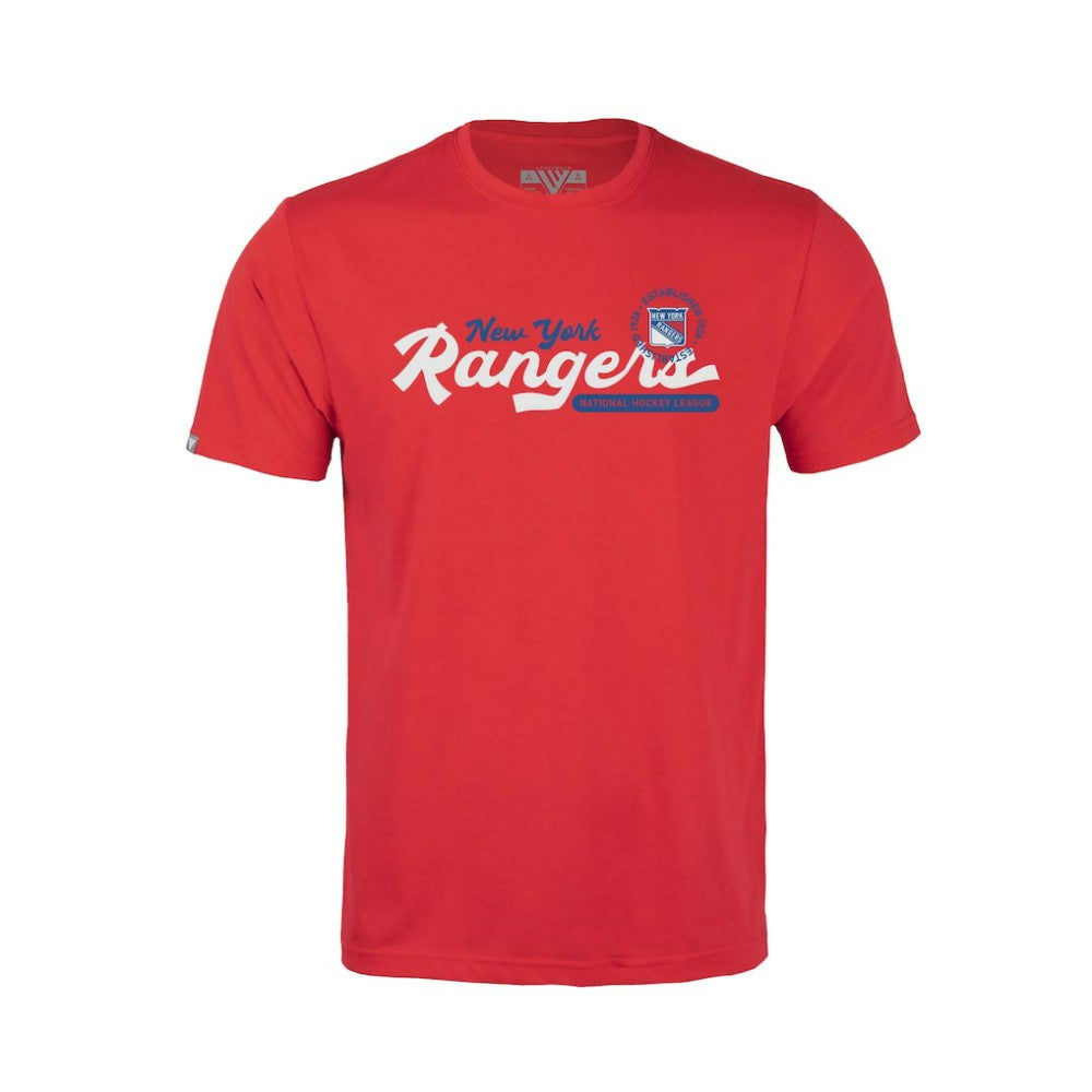 New York Rangers Levelwear Youth Little Richmond Monument T-Shirt Red