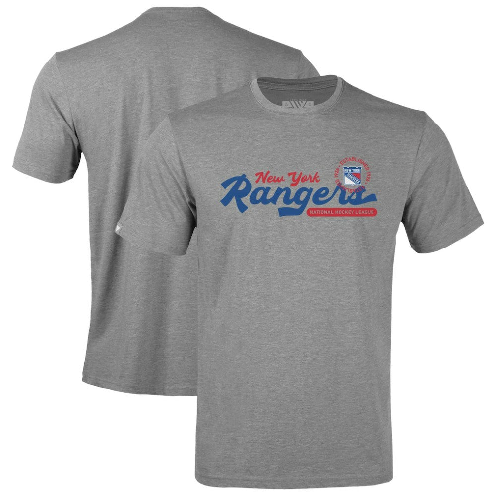 New York Rangers Levelwear Youth Little Richmond Monument T-Shirt Gray
