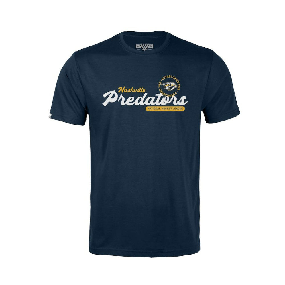 Nashville Predators Levelwear Youth Little Richmond Monument T-Shirt Navy
