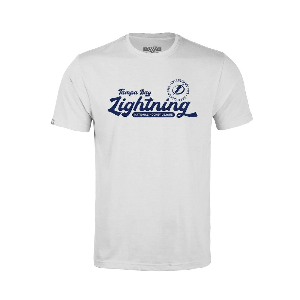 Tampa Bay Lightning Levelwear Youth Little Richmond Monument T-Shirt White