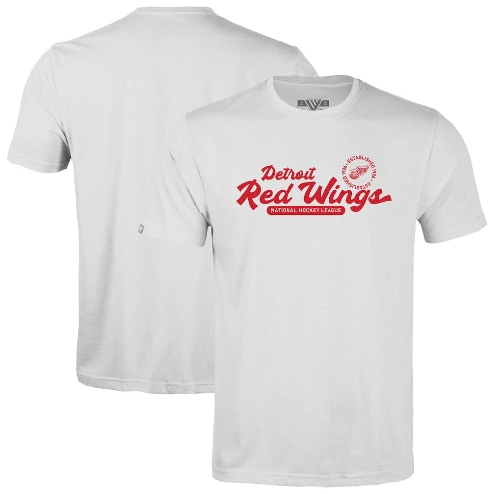 Detroit Red Wings Levelwear Youth Little Richmond Monument T-Shirt White