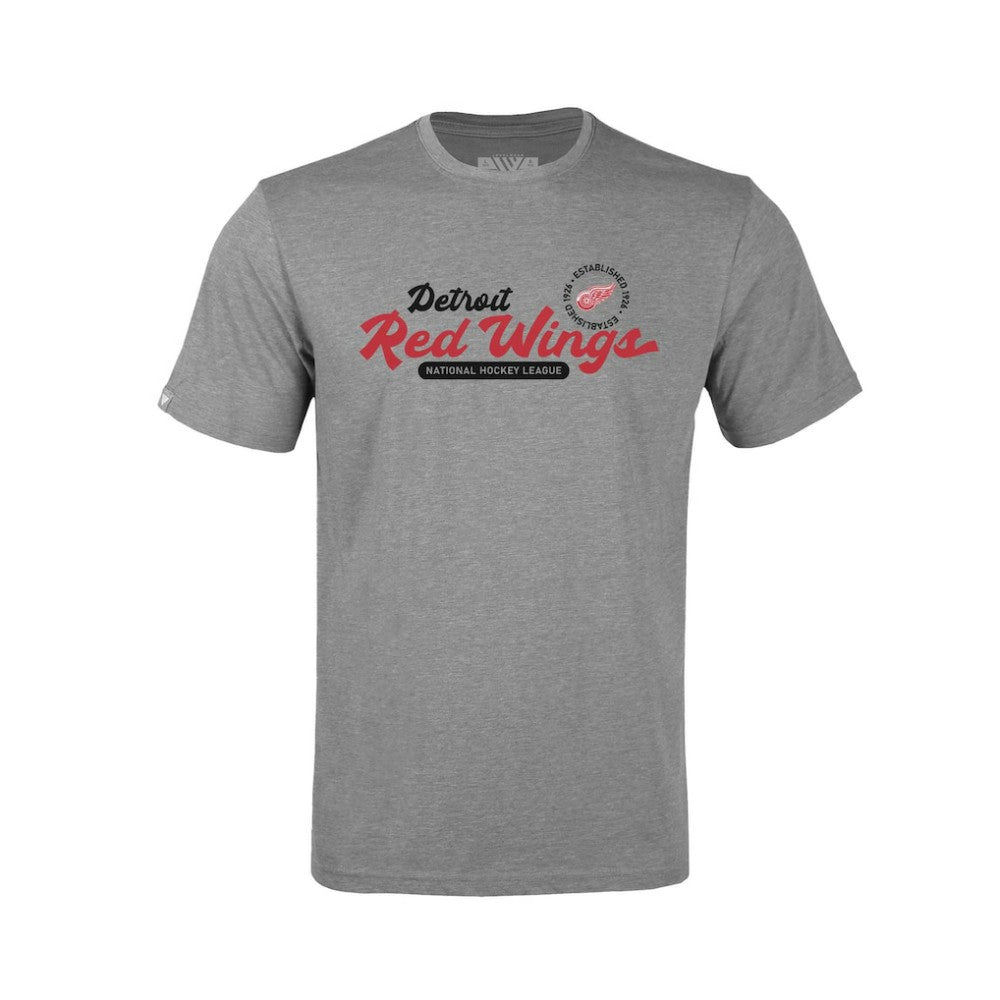 Detroit Red Wings Levelwear Youth Little Richmond Monument T-Shirt Gray