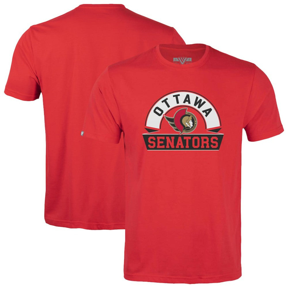 Ottawa Senators Levelwear Youth Little Richmond Banner Arch T-Shirt Red