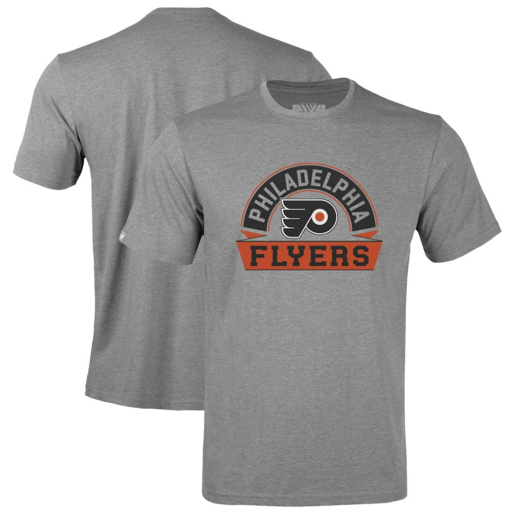 Philadelphia Flyers Levelwear Youth Little Richmond Banner Arch T-Shirt Gray
