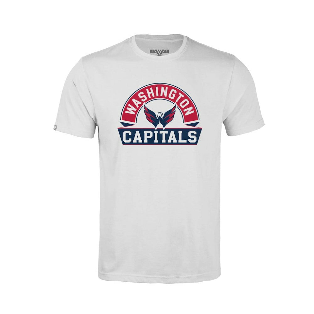 Washington Capitals Levelwear Youth Little Richmond Banner Arch T-Shirt White