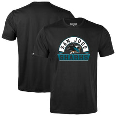 San Jose Sharks Levelwear Youth Little Richmond Banner Arch T-Shirt Black