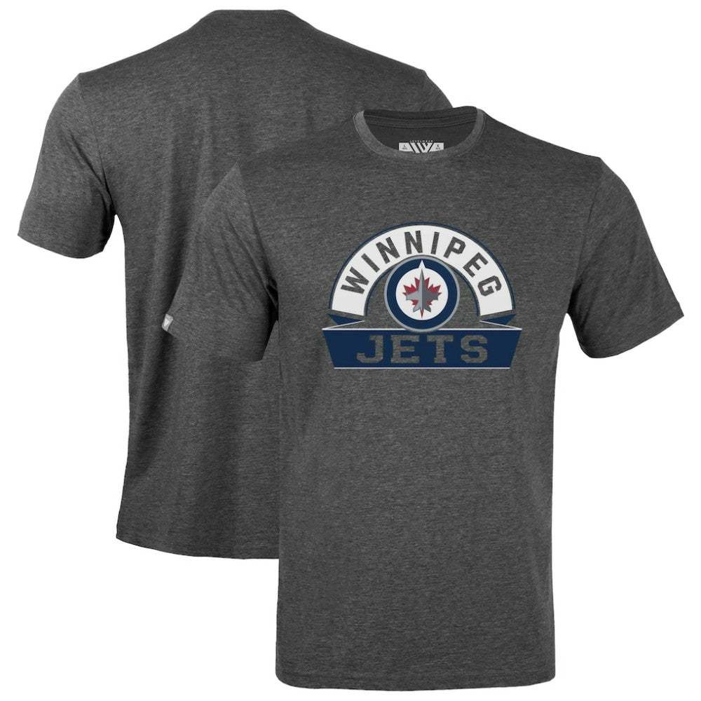 Winnipeg Jets Levelwear Youth Little Richmond Banner Arch T-Shirt Gray