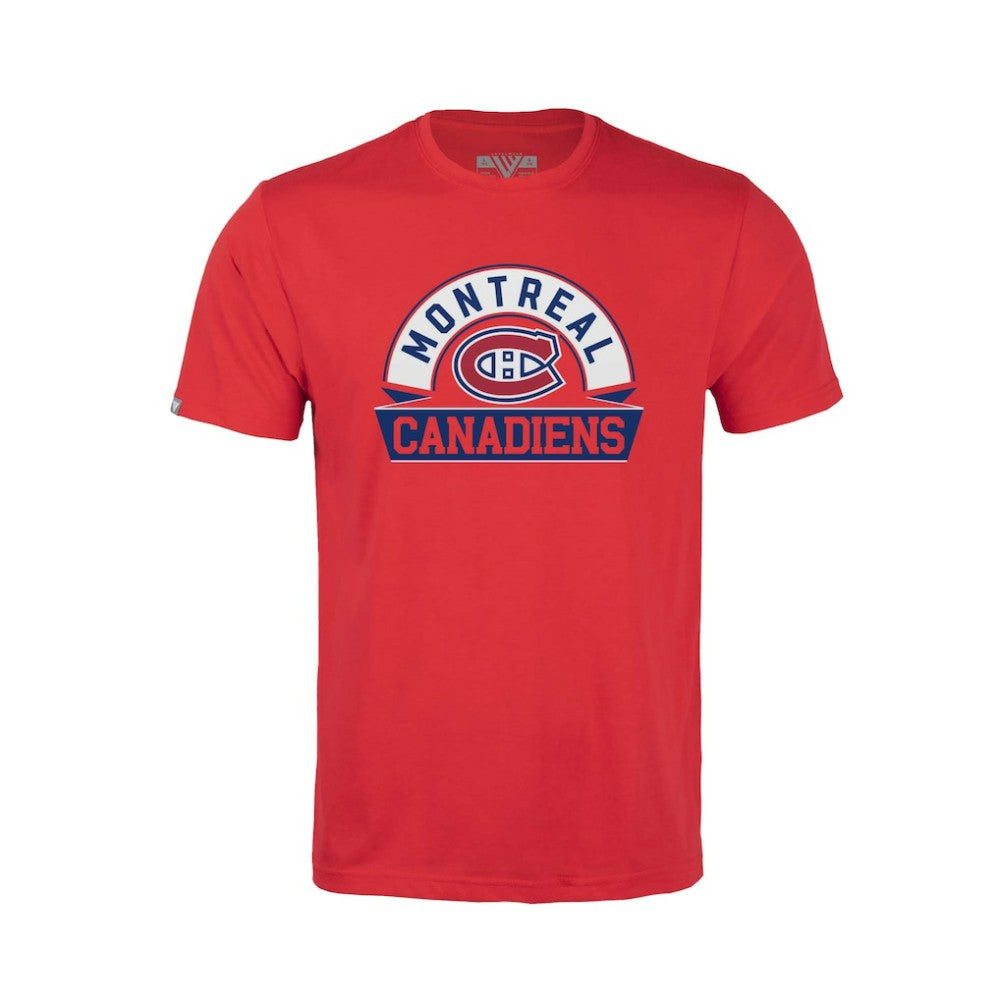 Montreal Canadiens Levelwear Youth Little Richmond Banner Arch T-Shirt Red