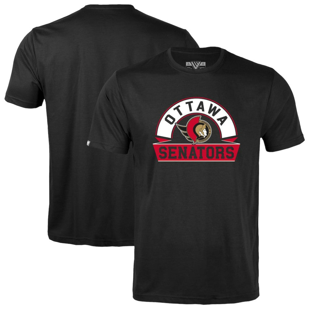 Ottawa Senators Levelwear Youth Little Richmond Banner Arch T-Shirt Black