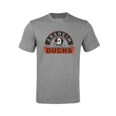 Anaheim Ducks Levelwear Youth Little Richmond Banner Arch T-Shirt Gray
