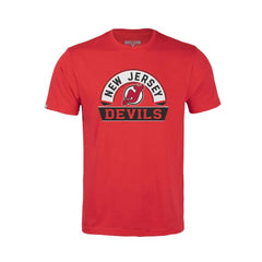 New Jersey Devils Levelwear Youth Little Richmond Banner Arch T-Shirt Red