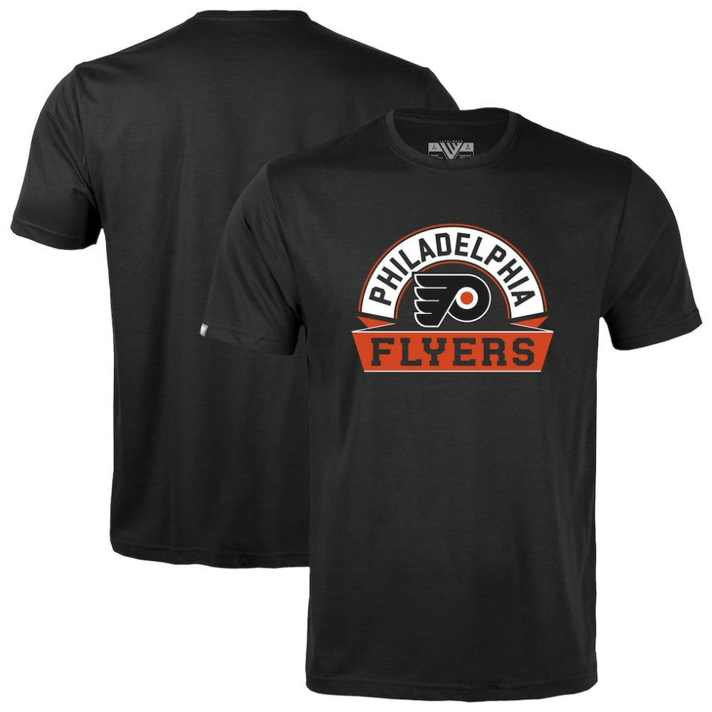 Philadelphia Flyers Levelwear Youth Little Richmond Banner Arch T-Shirt Black
