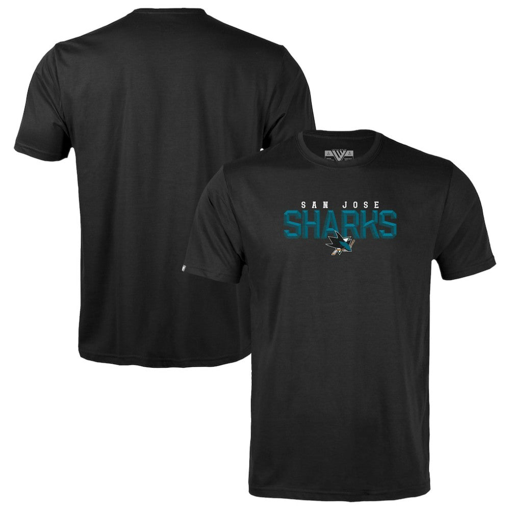 San Jose Sharks Levelwear Youth Little Richmond Carve T-Shirt Black
