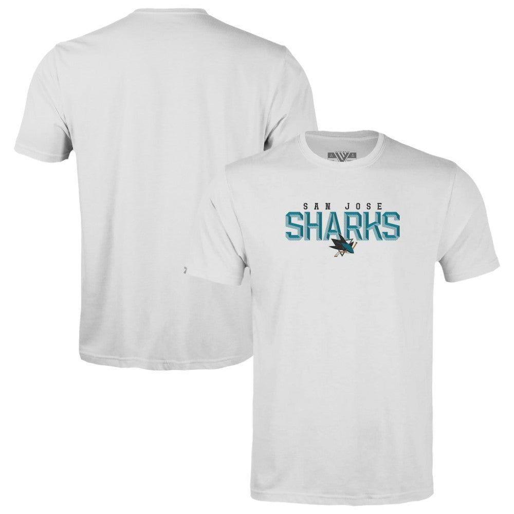 San Jose Sharks Levelwear Youth Little Richmond Carve T-Shirt White