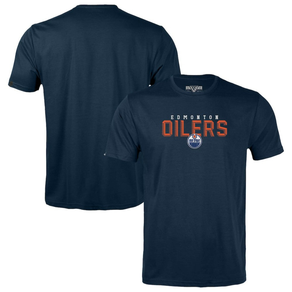 Edmonton Oilers Levelwear Youth Little Richmond Carve T-Shirt Navy