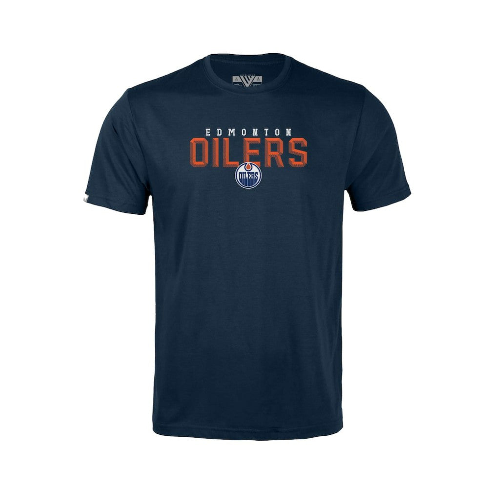 Edmonton Oilers Levelwear Youth Little Richmond Carve T-Shirt Navy